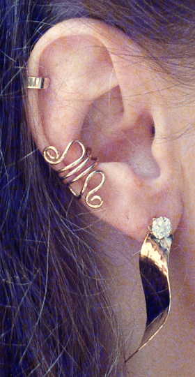 Ear Cuffs in 14K gold, sterling silver and gold-filled ear bands 